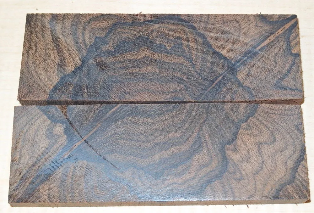 Ziricote Crosscut Griffschalen 120 x 40 x 10 mm