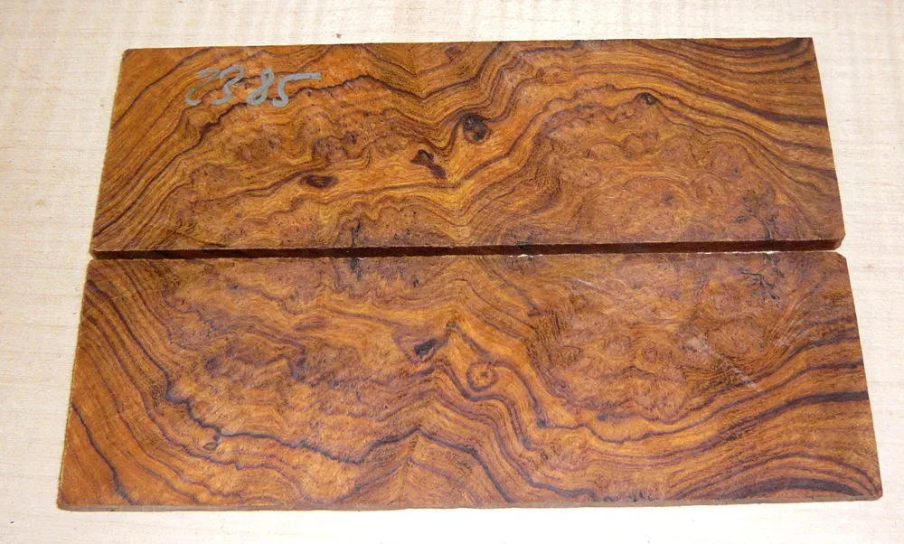 2385 Wüsteneisenholz Maser Folder-Griffschalen 120 x 40 x 4 mm