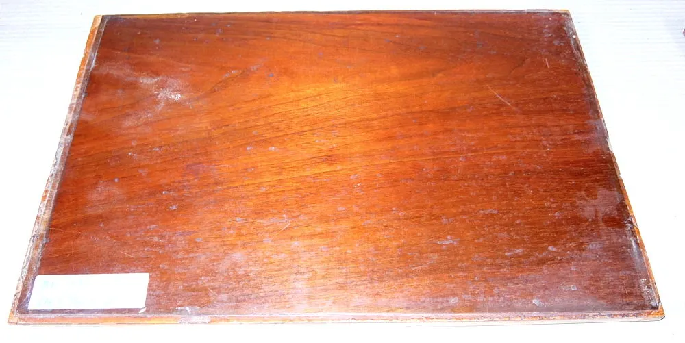 Ma502 Antike Mahagoni-Füllung furniert Patina 19. Jhdt. 500 x 340 x 12 mm