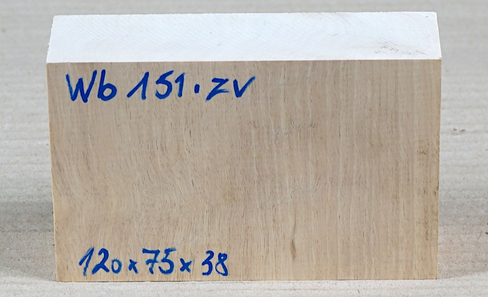 Wb151 Weißbuche Block 120 x 75 x 38 mm