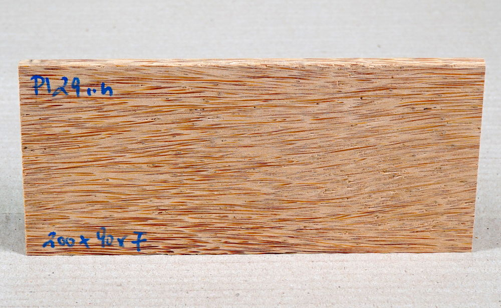 Pl029 Rotes Palmenholz Brettchen 200 x 90 x 7 mm