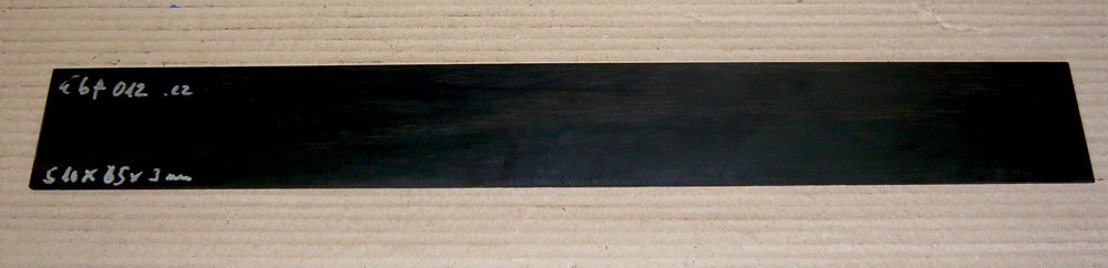 Ebf012 Ebenholz Sägefurnier 510 x 65 x 3 mm
