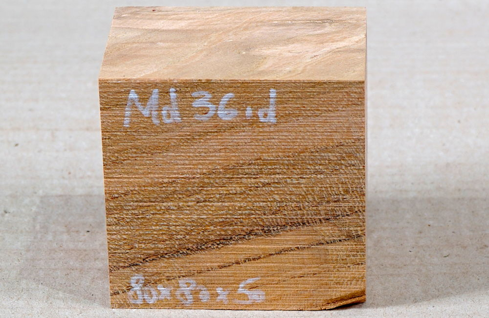 Md036 Mandelbaumholz Block 80 x 80 x 50 mm