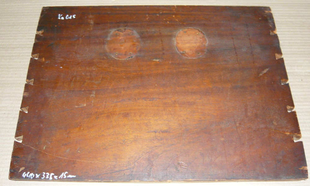 Ka015 Kampferholz Antikes Möbelteil einer Seemannstruhe 440 x 335 x 15 mm
