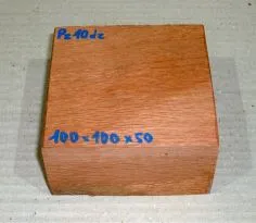 Pz010 Perlholz Block, Schalenrohling 100 x 100 x 50 mm