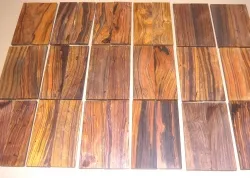 Wüsteneisenholz Griffschalen unpaarig Sonderpreis 130 x 40 x 7-8 mm