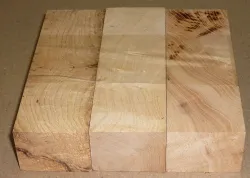 Es016 Ash Wood Set of 3 Knife Blocks 120 x 40 x 30 mm
