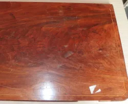Ma517 Antike Mahagoni-Spieltischplatte, Patina 19. Jhdt. 865 x 420 x 20 mm