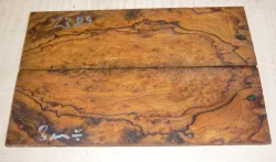 2389 Desert Ironwood Burl Folder Scales 120 x 40 x 3 mm