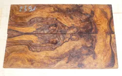 2391 Desert Ironwood Burl Folder Scales 120 x 40 x 4 mm
