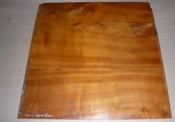 Ki512 Antique Biedermeier Solid Cherry Wood Panel  400 x 400 x  6-8 mm