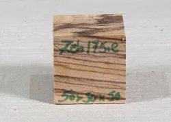 Zeb175 Zebrawood Cube 50 x 50 x 50 mm