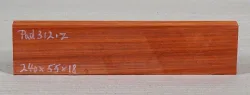 Pad312 Padauk, Coral Wood Small Board 240 x 55 x 18 mm