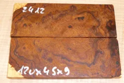 2412 Desert Ironwood Burl Knife Scales 120 x 45 x 9 mm