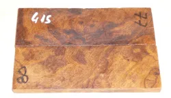 2415 Desert Ironwood Burl Knife Scales unpaired 125 x 40 x 9 mm