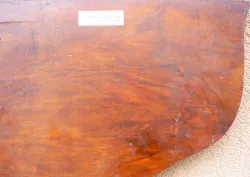 Nb511 Antikes Möbelteil Nussbaum Bettseite 19. Jhdt. 1750 x 540-280 x 25 mm