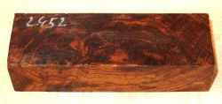 2452 Wüsteneisenholz Maser Griffblock 120 x 40 x 30 mm