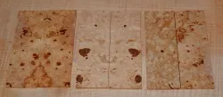 Rosskastanie Maser gestockt Griffschalen 120 x 40 x 4 mm