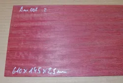 Am008 Amaranth, Purpurholz Sägefurnier 610 x 145 x 2,5 mm