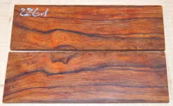 2261 Desert Ironwood HC Folder Knife Scales 130 x 40 x 4 mm