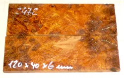 2472 Desert Ironwood Burl Folder Scales 120 x 40 x 6 mm