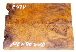 2478 Wüsteneisenholz Maser Griffschalen 110 x 40 x 10 mm