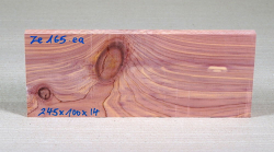 Ze165 Eastern Red Cedar, Juniper Small Board 245 x 100 x 14 mm