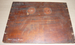 Ka013 Kampferholz Antikes Möbelteil einer Seemannstruhe 440 x 330 x 17 mm