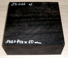 Eb020 Ebony Block, Bowl blank 140 x 140 x 60 mm