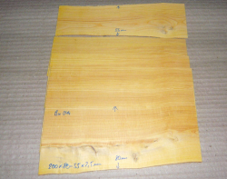 Bx044 Boxwood European Saw Cut Veneer 6 x 200 x 75-60 x 2,5 mm