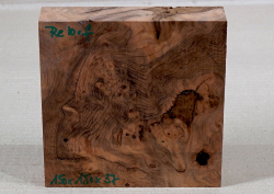 Re010 Redwood Burl, Sequoia Vavona Burl Block 150 x 150 x 37 mm