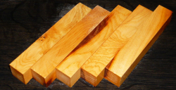 Ei015 Yew Set of 5 Pen Blanks a 120 x 20 x 20 mm