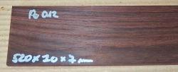 Pa012 Palisander Ostindisch Griffbrett 520 x 70 x 7 mm