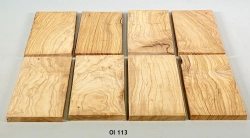 Ol113 Wild Olive Wood Assortment 8 pcs. a 160 x 80 x 8 mm